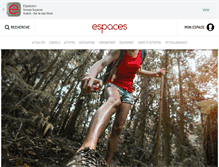 Tablet Screenshot of espaces.ca